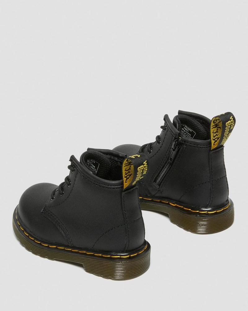 Dr Martens Infant 1460 Softy T Læder Snørestøvler Børn Sort | DK 672JPQ